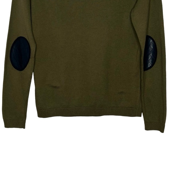 Talbots Olive Green Rainy Day Rain Boots Themed Pullover Knit Sweater Sz M - Picture 7 of 14